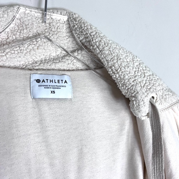 Athleta Tugga Long Line Sherpa Fleece Jacket Size XS MSRP $168 - Picture 8 of 15